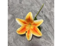 Kwiat LILIA plastikowa wys. 30 cm (kwiat 15 cm) POMARAŃCZOWA