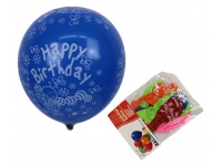 Balony HAPPY BIRTHDAY ok 30 cm - kpl 10 szt 
