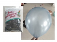 Balony lateksowe 12-calowe grube, perłowe SREBRNE kpl około 100 szt ok. 35 cm