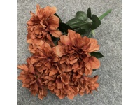 Bukiet PIWONIA 9 kwiatów (9 cm) KARMELOWA 40 cm