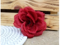 Główka kwiatowa RÓŻA 10 cm - BORDO