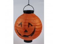 Halloween Lampion papierowy POMARAŃCZOWY DYNIA 20 cm