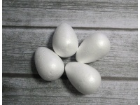 Jajka styropianowe 12,5 cm - kpl 4 szt