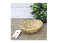 Koszyczek bambusowy NATURALNY owalny 14x12x4,5 cm