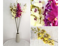 Kwiat sztuczny storczyk łodyga 110 cm 8 kwiatów (10,5-8 cm) mix kolor