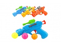 Pistolet zabawkowy z trzema piłeczkami mix kolor 16x12x4 cm