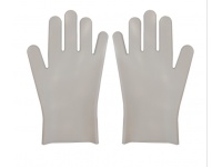 Silikonowe rękawiczki do mycia, sprzątania OCHRONNE szare - 1 para