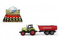 Traktor z przyczepą (światło, dźwięk) 23x7x6,5 cm - 1 szt