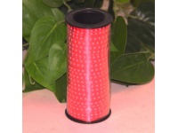 Wstążka dekoracyjna, prezentowa (szer. 5mm, dł. 90m) SERCA czerwona - 1 rolka