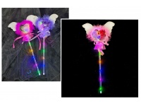 Zabawka RÓŻDŻKA świecąca LED anielskie skrzydła 38x22 cm MIX KOLOR - 1 szt