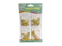 Agrafki złote na blistrze 4 rozmiary