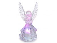 Aniołek 9,5x5,3 cm LED światło RGB TRANSPARENTNY