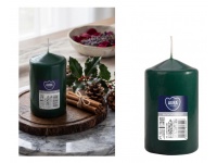 AURA Świeca walec 12x6 cm BUTELKOWA ZIELEŃ