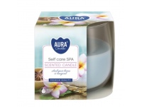 AURA Świeca zapachowa w szkle 7x7 cm SELF CARE SPA