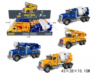 Auto budowlane światło, dźwięk 20 cm - mix 1 szt