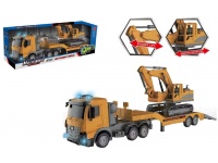 Auto budowlane z koparką, światło dźwięk, opakowanie 60x22,5x13,5 cm
