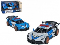 Auto POLICJA 18x9x6 cm (światło, dźwięk) w kartonie 21x10x10 cm