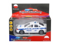 Auto POLICJA Z POLSKIM MODUŁEM GŁOSOWYM (światło, dźwięk) 13x5x4,5 cm