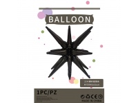 Balon foliowy GWIAZDA 45x55 cm CZARNY