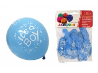 Balony lateksowe 12-calowe baby NIEBIESKIE CHŁOPIEC kpl 10 szt ok. 30 cm 35 g