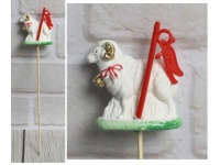 Baranek wielkanocny MINI na piku 24x6 cm