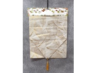 Bieżnik, szarfa na stół świąteczny, bożonarodzeniowy LIŚCIE 180x34 cm ZŁOTY