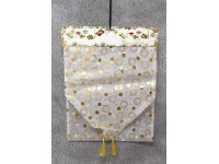 Bieżnik, szarfa na stół świąteczny, bożonarodzeniowy KOŁA 180x35 cm BIAŁY