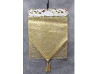Bieżnik, szarfa na stół świąteczny, bożonarodzeniowy LINIE 180x35 cm ZŁOTY