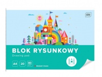 Blok rysunkowy A4 (20 kartek) 80g- 1 szt