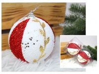 Bombki 9 cm styropianowe - kpl 2 szt