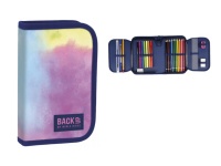 bp Piórnik z wyposażeniem jednokomorowy 20x13x4 cm BACKUP 5 MODEL SW29 mazany pastelowy