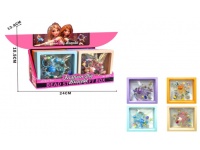 Bransoletka, brelok z zawieszkami mix kolor pudełko 11 cm - 1 szt