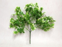 Bukiet BUKSZPAN silikonowy wys. 35 cm 7 łodyg zielony białe końce