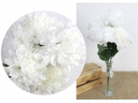z Bukiet CHRYZANTEMA wys. 50 cm 9 łodyg (9 kwiatów 13 cm) BIAŁY