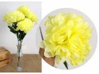 z Bukiet CHRYZANTEMA wys. 52 cm 7 łodyg (7 kwiatów 13 cm) LIMONKOWY