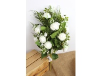 Bukiet CHRYZANTEMA drobna 46 cm, 12 łodyg (kwiat 5,5-3,5 cm) BIAŁA