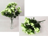 Bukiet CHRYZANTEMA drobna wys. 48 cm, 18 łodyg (54 kwiaty 4-1,5 cm) LIMONKOWA