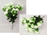 Bukiet CHRYZANTEMA drobna wys. 50 cm, 18 łodyg (54 kwiaty 5-2 cm) ŚMIETANOWA