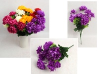 Bukiet CHRYZANTEMA wys. 45 cm, 9 łodyg (9 kwiatów 10-7 cm) MIX KOLOR
