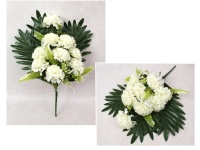 Bukiet CHRYZANTEMA wys. 46 cm, 9 łodyg (9 kwiatów 8x4 cm) BIAŁA