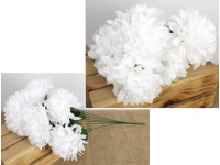 z Bukiet CHRYZANTEMA wys. 58 cm 7 łodyg (7 kwiatów 13 cm) BIAŁY