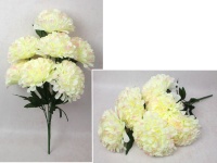 Bukiet CHRYZANTEMA wys. 70 cm, 7 łodyg (7 kwiatów 19x9 cm) ŚMIETANOWO-RÓŻOWY