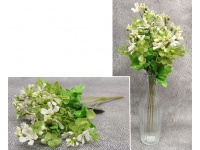 Bukiet DROBNE KWIATKI wys. 44 cm, 8 łodyg (16 kwiatów 4x2,5 cm) BIAŁY