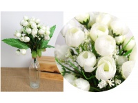 Bukiet EUSTOMA 40 cm 12 łodyg (36 kwiatów 4x2,5 cm) MLECZNA