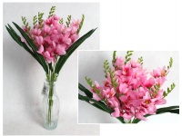 Bukiet FREZJA wys. 50 cm 9 łodyg (54 kwiaty 5,5-7 cm) RÓŻOWA