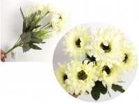 Bukiet GERBERA wys. 35 cm 7 łodyg (7 kwiatów 6,5 cm) BIAŁA