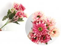 Bukiet GERBERA wys. 35 cm 7 łodyg (7 kwiatów 6,5 cm) RÓŻOWA