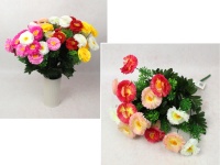 Bukiet GERBERA wys. 50 cm18 łodyg (18 kwiatów 6x2,5 cm) MIX KOLOR