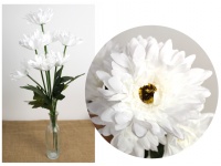 Bukiet GERBERA wys. 64 cm  7 łodyg (7 kwiatów 14 cm) BIAŁA