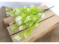 Bukiet GIPSÓWKA wys. 35 cm 5 łodyg BIAŁA z jasnozielonymi łodygami